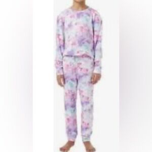 32 Degrees Kids Multicolor Tie Dye Pajama Set Long Sleeve and Pants Girls Sz 7
